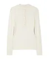 Zimmermann Openwork Knit Top In Neutral