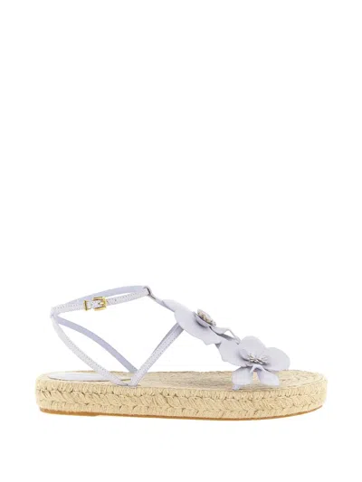 Zimmermann Orchid Sandals Open Toe Ankle Strap Espadrille In White