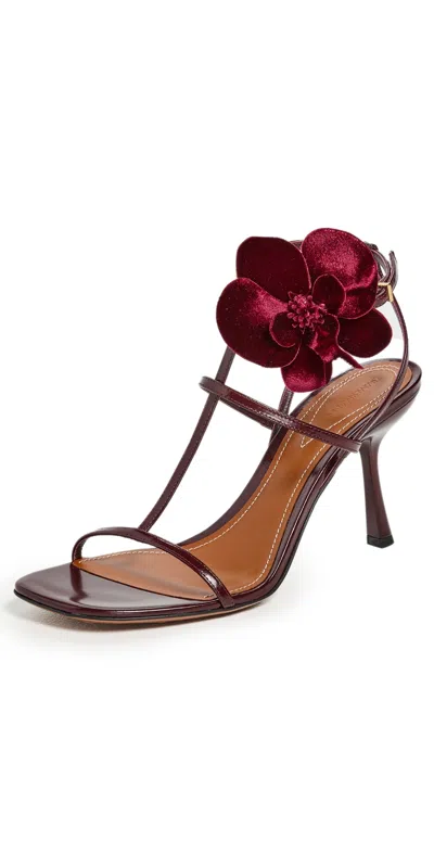 Zimmermann Orchid Sandals 85mm Ruby In Brown
