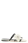 Zimmermann Orchid Floral Flat Strappy Open Toe Sandals In Multi