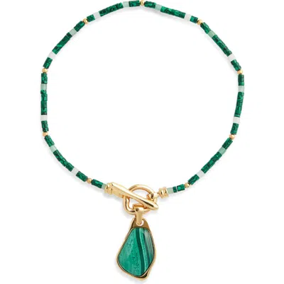 ZIMMERMANN ZIMMERMANN ORE MALACHITE PENDANT NECKLACE