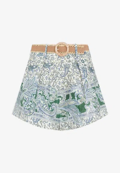 ZIMMERMANN OTTIE BELTED SHORTS