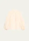 Zimmermann Ottie Embroidered Blouse In Cream In Cream