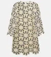 Zimmermann Minikleid Aus Guipure-spitze Aus Einer Baumwollmischung Mit Muschelsaum In White