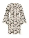 Zimmermann Minikleid Aus Guipure-spitze Aus Einer Baumwollmischung Mit Muschelsaum In Multi
