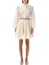 Zimmermann Ottie Mini Dress In White