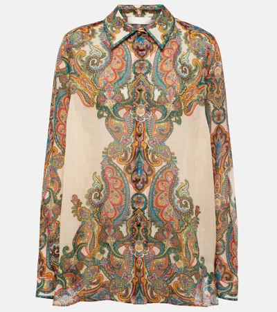 ZIMMERMANN OTTIE OVERSIZED PAISLEY SHIRT