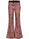 Zimmermann Belted Waist Ottie Paisley Printed Trousers In Pink