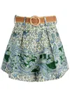 Zimmermann Women Multicolor Ottie Tuck Shorts, 26 Luxury Shorts For Women Darveys In Multi Print