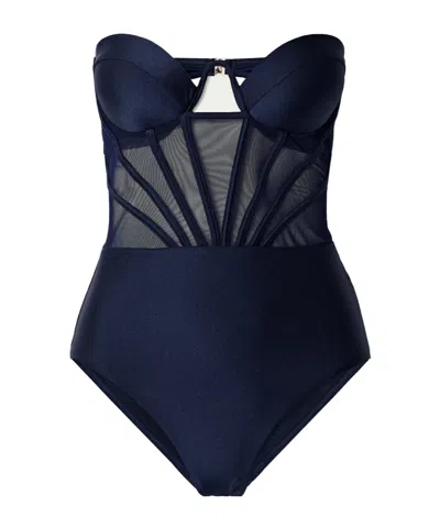 Zimmermann Ottie Swimsuit In Blue