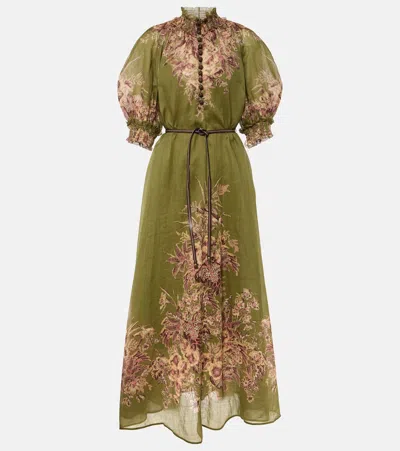 ZIMMERMANN OTTIE SWING FLORAL MAXI DRESS