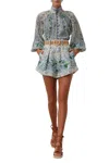 Zimmermann Multicolor Shorts With Floral Print In Multi