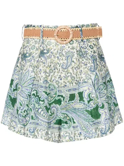ZIMMERMANN OTTIE TUCK SHORTS