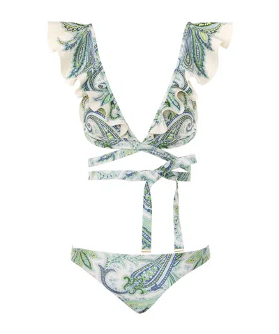ZIMMERMANN ZIMMERMANN OTTIE RUFFLED BIKINI SET