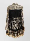 Zimmermann Illustration Otto Metallic Silk-blend Jacquard Mini Dress In Multi