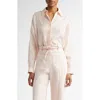 Zimmermann Oversize Button-up Shirt In Pink