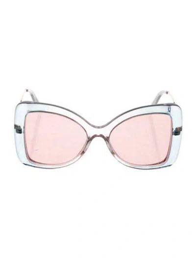 Pre-owned Zimmermann Oversize Gradient Sunglasses In Blue