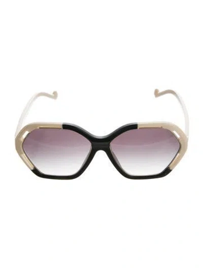 Pre-owned Zimmermann Oversize Gradient Sunglasses In Neutral