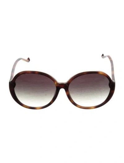 Pre-owned Zimmermann Oversize Gradient Sunglasses In Neutral