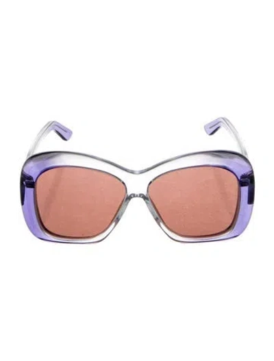 Pre-owned Zimmermann Oversize Tinted Sunglasses In Blue/clear