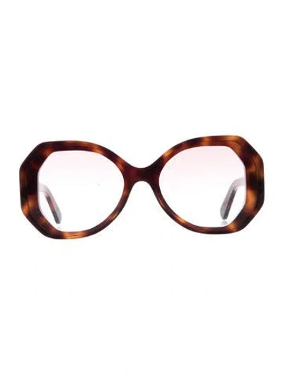 Pre-owned Zimmermann Oversize Tinted Sunglasses In Brown