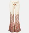 Zimmermann Rhiannon Paisley-print Trousers In Multi