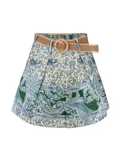 ZIMMERMANN ZIMMERMANN PAISLEY OTTIE TUCK SHORTS