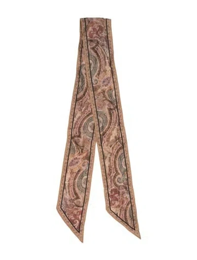 Pre-owned Zimmermann Paisley Print Bandeau In Brown