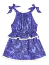 Zimmermann Paisley-print Cotton Jumpsuit In Blue