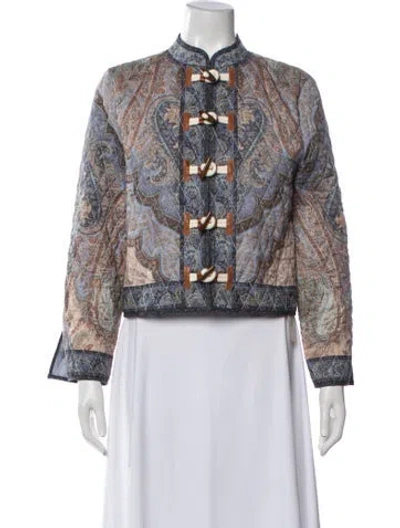 Pre-owned Zimmermann Paisley Print Jacket W/ Tags In Multi