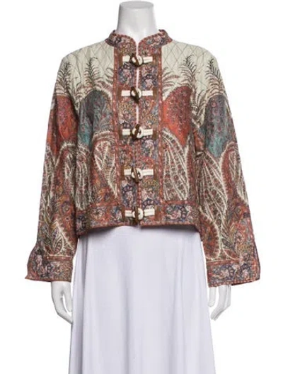 Pre-owned Zimmermann Paisley Print Jacket W/ Tags In Multicolor