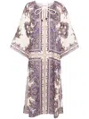 Zimmermann Paisley Print Linen Midi Dress