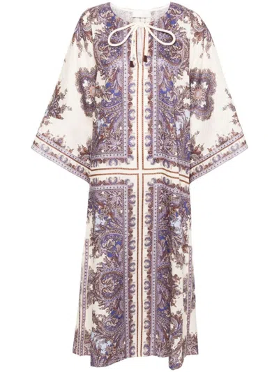 ZIMMERMANN ZIMMERMANN PAISLEY PRINT LINEN MIDI DRESS
