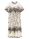 Zimmermann Cream Floral Habotai Silk Rhiannon Maxi Dress