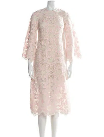 Pre-owned Zimmermann Paisley Print Midi Length Dress In Pink