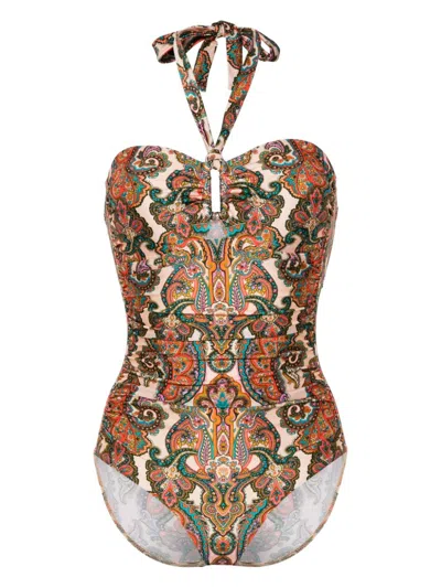 ZIMMERMANN PAISLEY PRINT ONE-PIECE SWIMSUIT