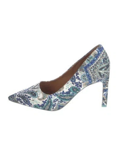 Pre-owned Zimmermann Paisley Print Pumps In Multi