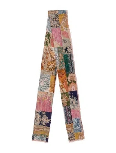 Pre-owned Zimmermann Paisley Print Shawl In Yellow
