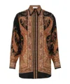 Zimmermann Longline Paisley Pattern Top In Brown