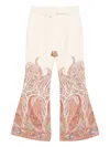 Zimmermann Rhiannon Multicolor Flared Pants With Drawstring Waist And Paisley Print In Cotton Woman