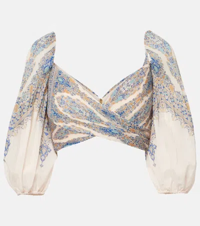 Zimmermann Cropped-top In Blau