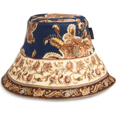 Zimmermann Paisley Reversible Linen Bucket Hat