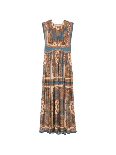 ZIMMERMANN PAISLEY-PATTERN SLEEVELESS MAXI DRESS