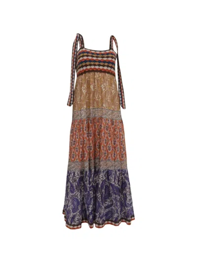 Pre-owned Zimmermann Paisley-print Crochet Maxi Dress In Yellow