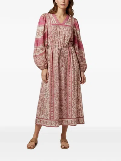 Pre-owned Zimmermann Paisley-print Puff-sleeve Maxi Dress In Neutral