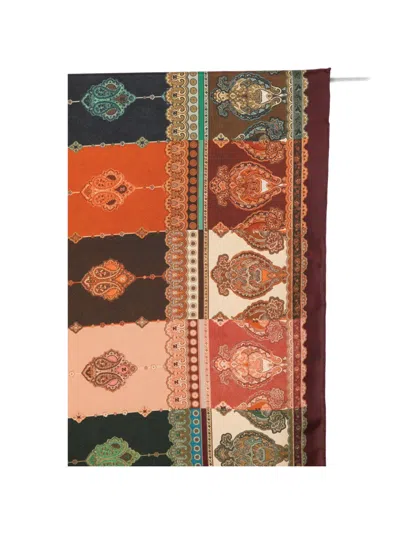 Zimmermann Paisley-print Striped Scarf In Multi