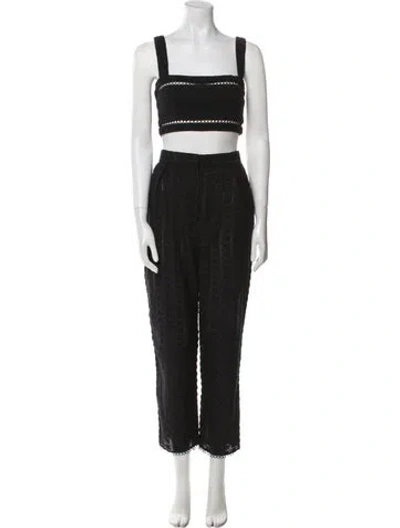 Pre-owned Zimmermann Pant Set In Blue