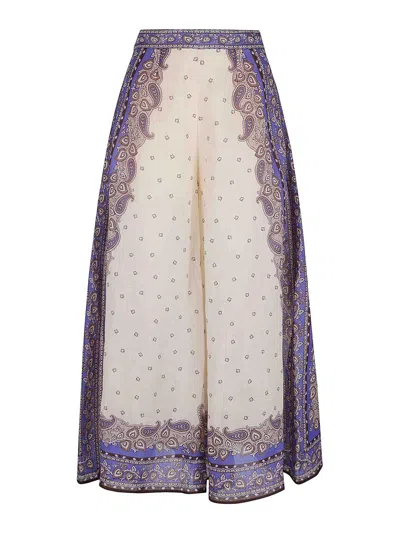 ZIMMERMANN PANTALÓN CASUAL - PÚRPURA