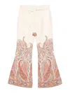 Zimmermann Rhiannon Flared Linen Pants In Multi