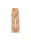 Zimmermann Mid-rise Tan Leopard Cotton Cascadian Bias Pants In Animal Print